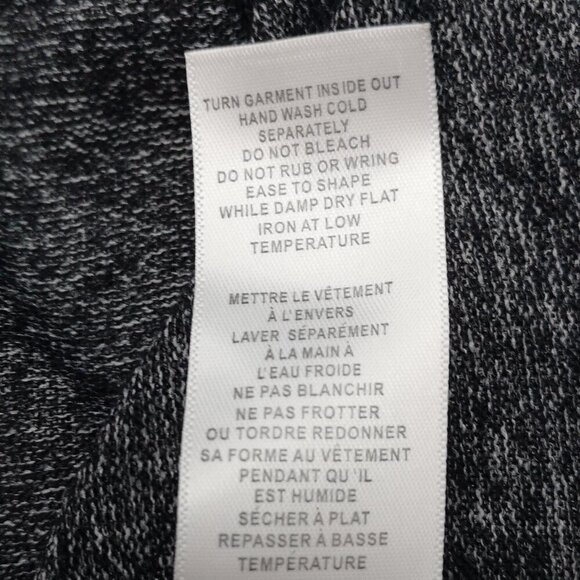 Cleo Ladies Size XS Black with Specs of Grey Lightweight Cowl Neck Sweater - Picture 5 of 9